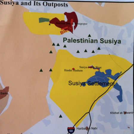 map, susya, israel