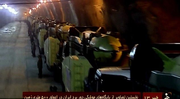 Iran keeps its ballistic missiles in underground bunkers
